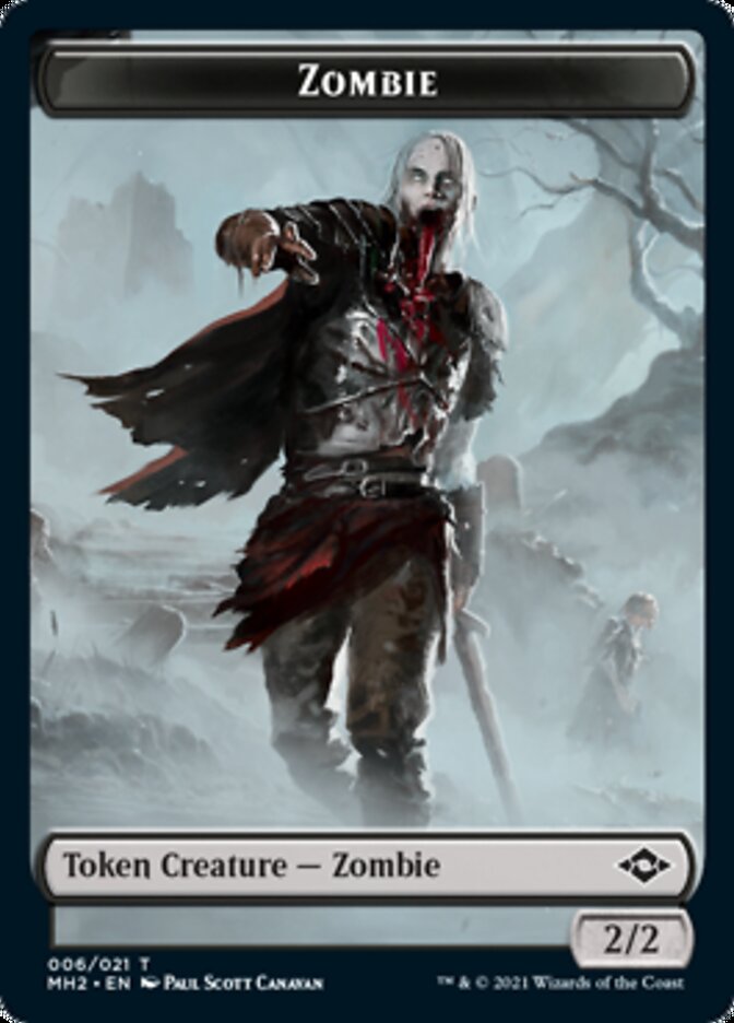 Clue (14) // Zombie Double-Sided Token [Tokens] Modern Horizons 2 Tokens MTG Single Magic: The Gathering