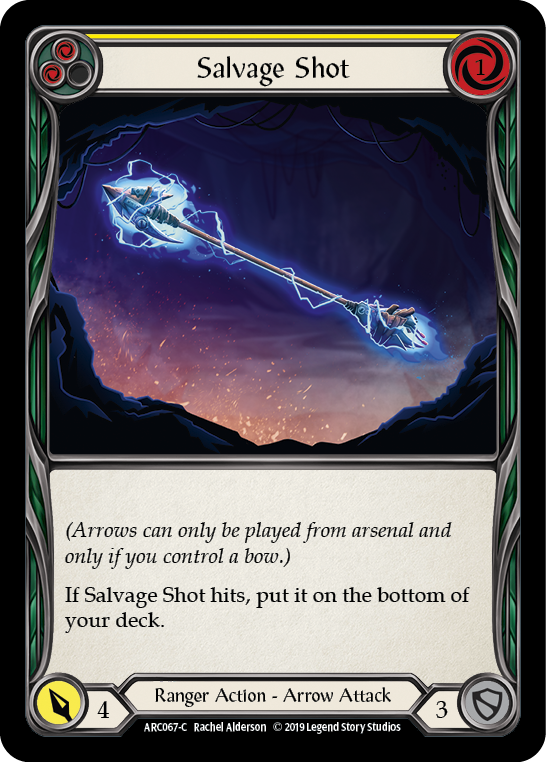 Salvage Shot (Yellow) [ARC067-C] 1st Edition Rainbow Foil Flesh And Blood Single Flesh And Blood   
