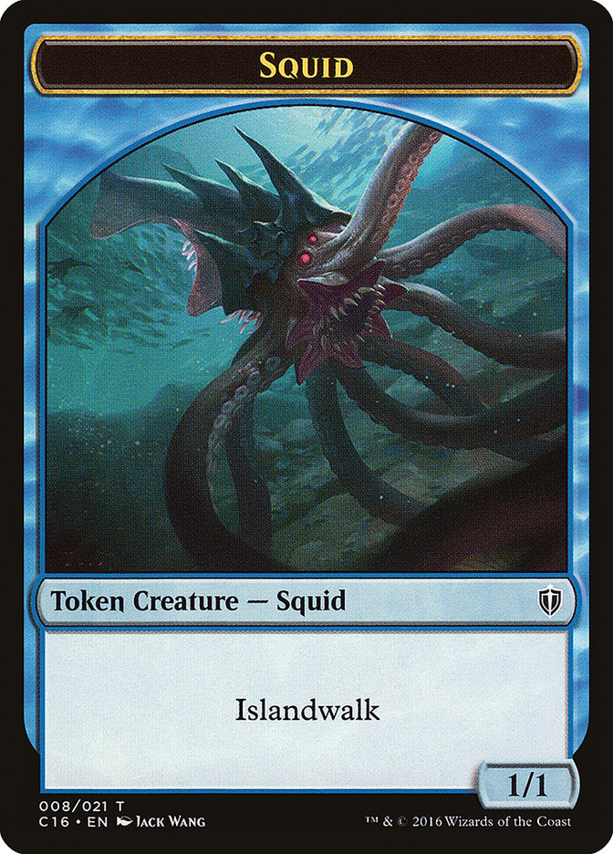 Squid Token [Tokens] Commander 2016 Tokens MTG Single Magic: The Gathering