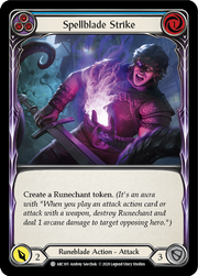 Spellblade Strike (Blue) [ARC105] Unlimited Edition Rainbow Foil Flesh And Blood Single Flesh And Blood   