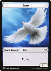 Bird // Kor Ally Double-Sided Token [Tokens] Zendikar Rising Commander Tokens MTG Single Magic: The Gathering