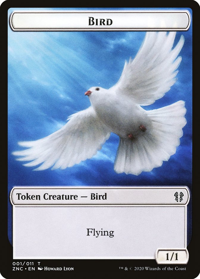 Bird // Kor Ally Double-Sided Token [Tokens] Zendikar Rising Commander Tokens MTG Single Magic: The Gathering