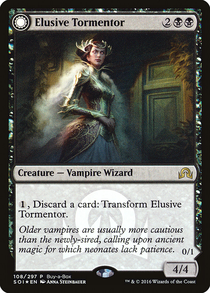Elusive Tormentor // Insidious Mist (Buy-A-Box) [Shadows over Innistrad Promos] MTG Single Magic: The Gathering   
