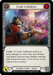 Crush Confidence (Yellow) [WTR064] Unlimited Edition Rainbow Foil Flesh And Blood Single Flesh And Blood   