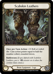 Scabskin Leathers [WTR004-L] Alpha Print Cold Foil Flesh And Blood Single Flesh And Blood   