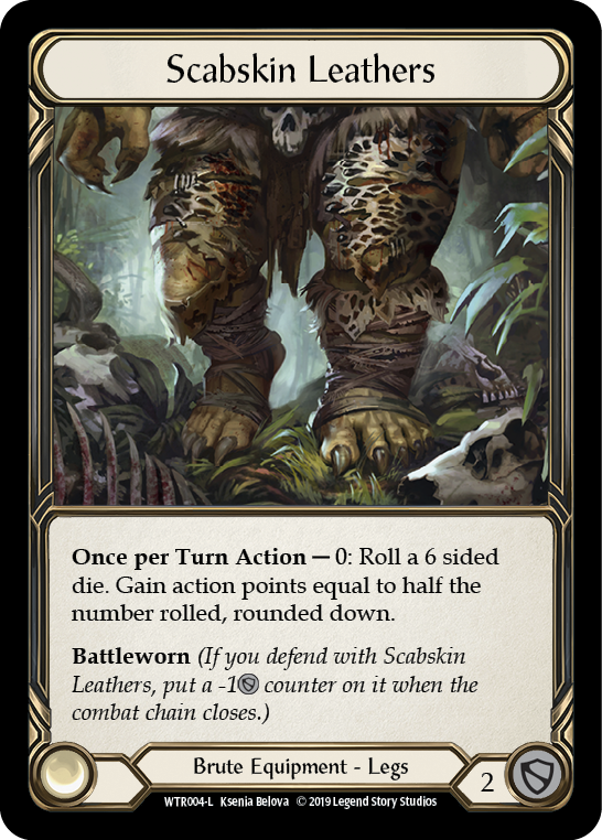 Scabskin Leathers [WTR004-L] Alpha Print Cold Foil Flesh And Blood Single Flesh And Blood   