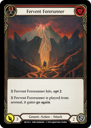 Fervent Forerunner (Red) [ARC182-C] 1st Edition Rainbow Foil Flesh And Blood Single Flesh And Blood   
