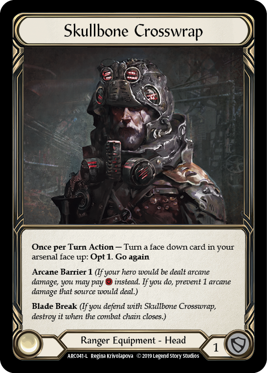 Skullbone Crosswrap [ARC041-L] 1st Edition Cold Foil Flesh And Blood Single Flesh And Blood   