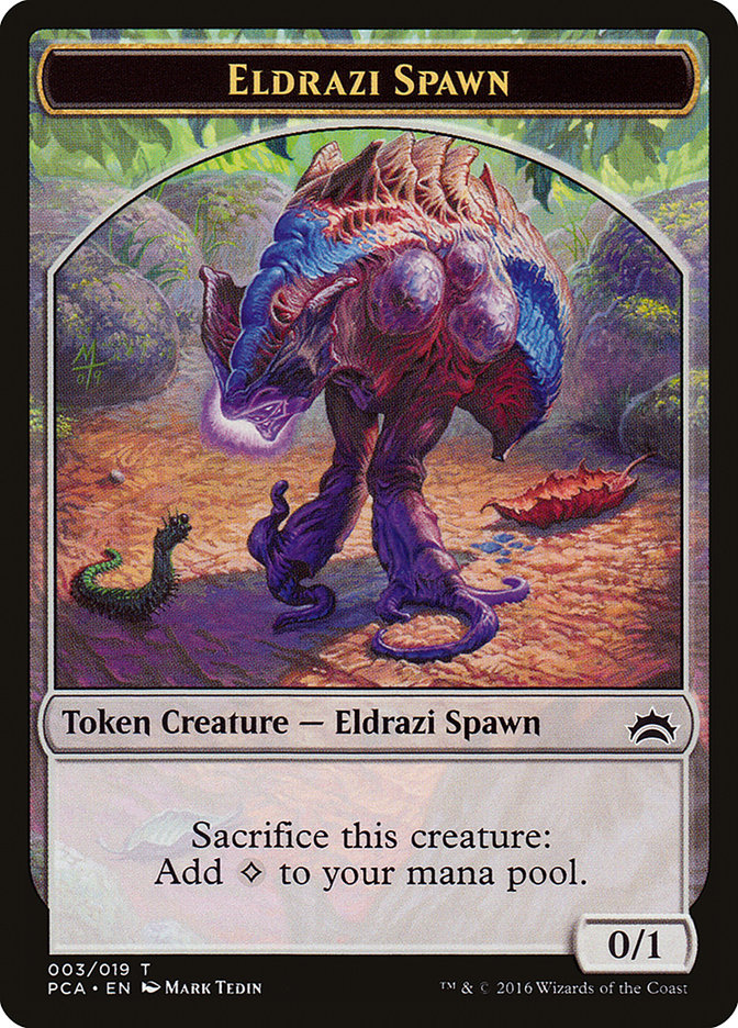 Eldrazi Spawn Token (003/019) [Tokens] Planechase Anthology Tokens MTG Single Magic: The Gathering