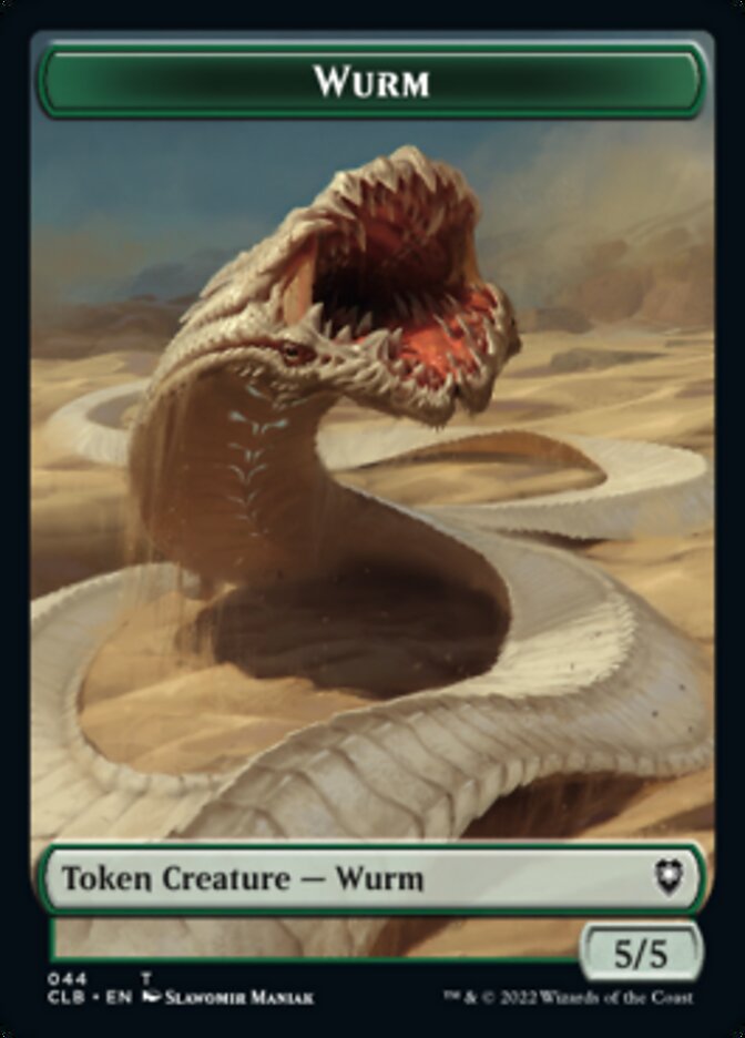 Phyrexian Beast // Wurm Double-Sided Token [Commander Legends: Battle for Baldur's Gate Tokens] MTG Single Magic: The Gathering   