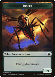 Spirit // Insect (013) Double-Sided Token [Tokens] Commander 2020 Tokens MTG Single Magic: The Gathering