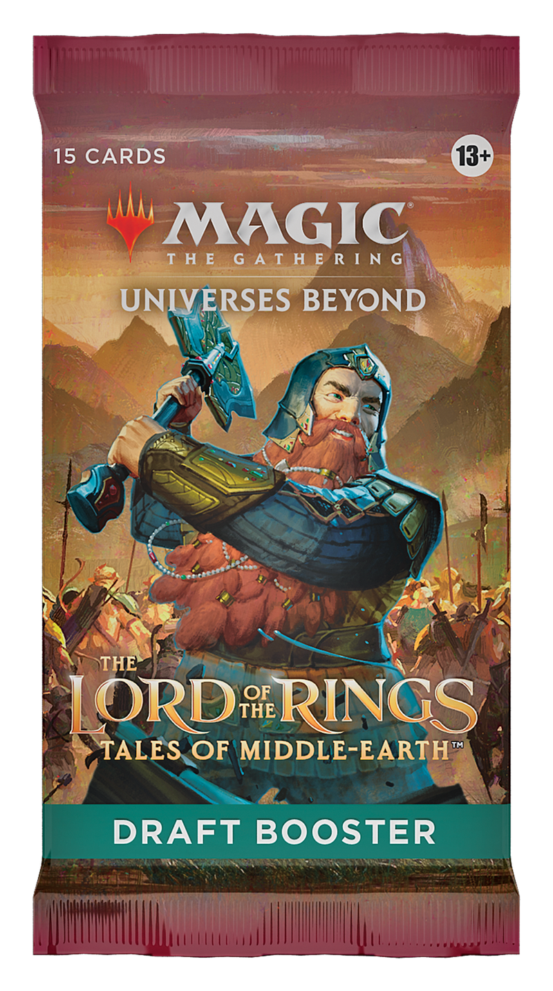 MTG The Lord of the Rings: Tales of Middle-earth Draft Booster Pack MTG Sealed Magic: The Gathering   