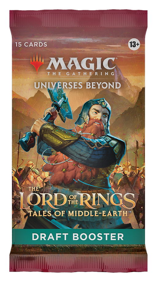 MTG The Lord of the Rings: Tales of Middle-earth Draft Booster Pack MTG Sealed Magic: The Gathering   