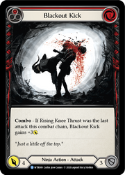 Blackout Kick (Red) [WTR089] Unlimited Edition Rainbow Foil Flesh And Blood Single Flesh And Blood   