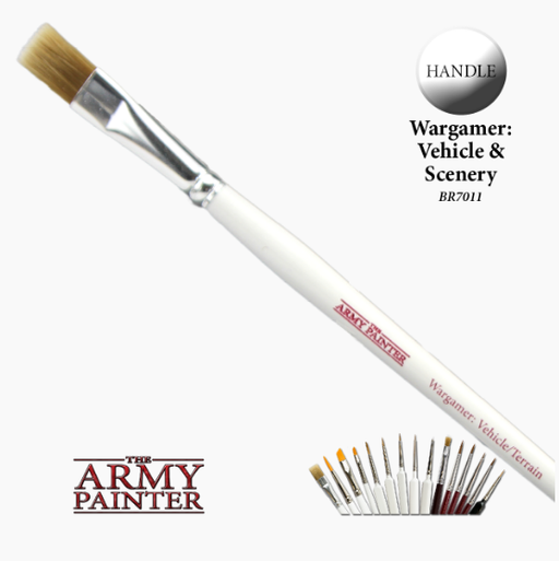 The Army Painter: Wargamer - Vehicle & Scenery Brush Hobby Brushes Army Painter
