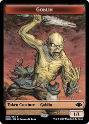 Goblin // Sheep Double-Sided Token [Tokens] Dominaria Remastered Tokens MTG Single Magic: The Gathering