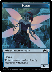 Faerie // Food (0013) Double-Sided Token [Tokens] Wilds of Eldraine Tokens MTG Single Magic: The Gathering