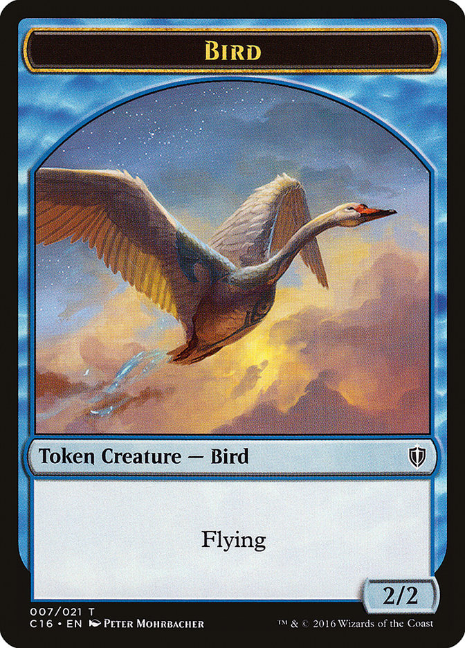 Bird Token (007/021) [Tokens] Commander 2016 Tokens MTG Single Magic: The Gathering
