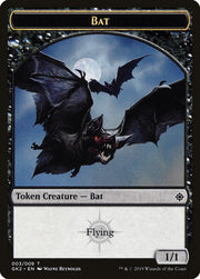 Bat // Spirit (010) Double-Sided Token [Ravnica Allegiance Guild Kit Tokens] MTG Single Magic: The Gathering   