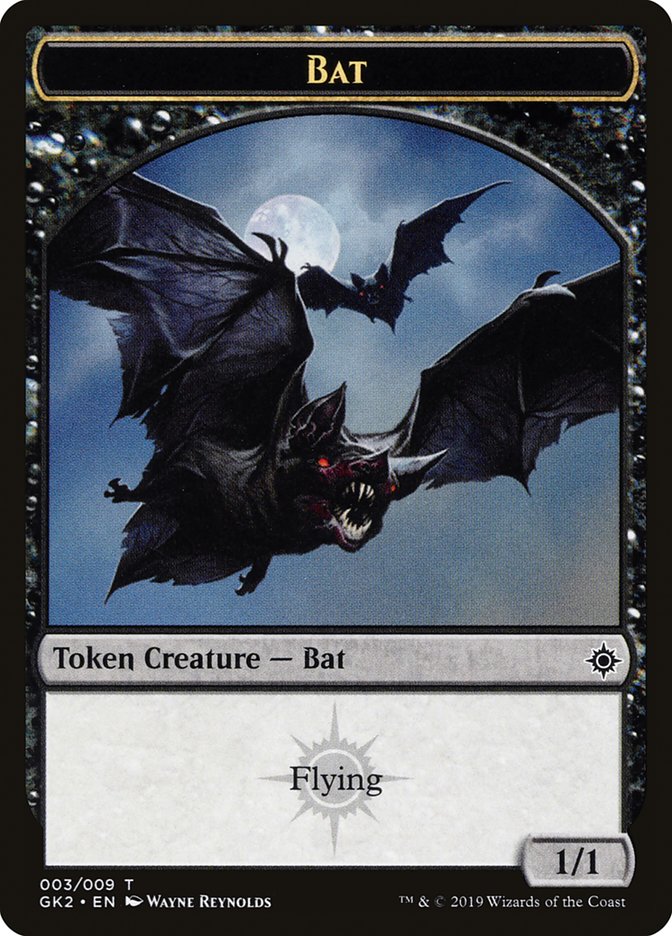Bat // Spirit (010) Double-Sided Token [Ravnica Allegiance Guild Kit Tokens] MTG Single Magic: The Gathering   