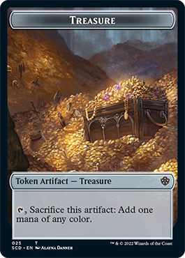 Treasure // Treasure Double-Sided Token [Starter Commander Decks] MTG Single Magic: The Gathering   
