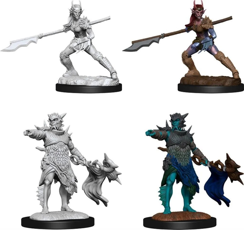 Magic: The Gathering Miniatures: W1 Coralhelm Commander & Halimar Wavewatch (Merfolk) RPG Miniatures WizKids   