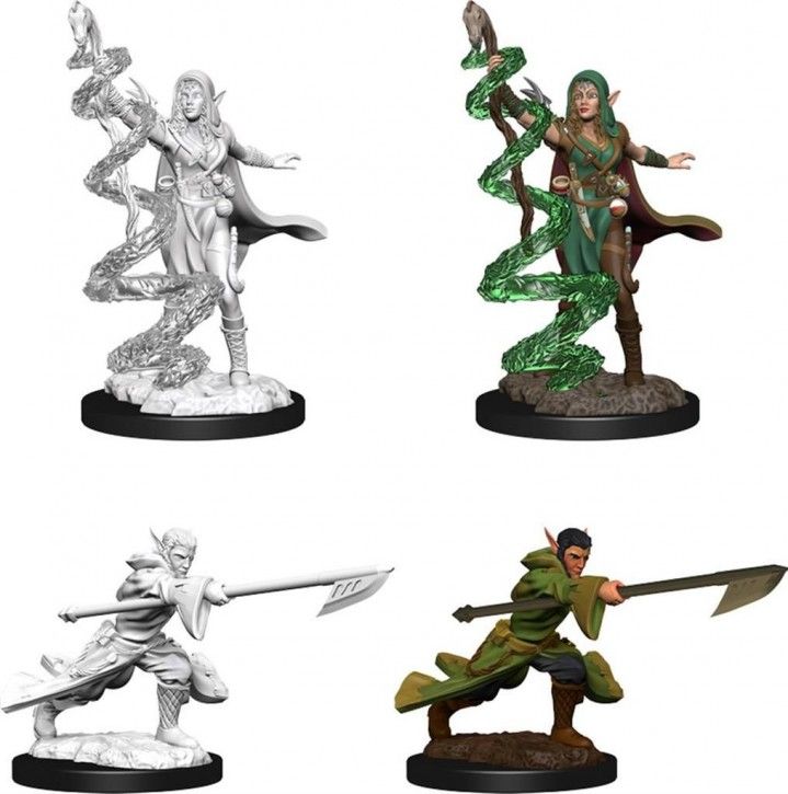 Magic: The Gathering Miniatures: W1 Joraga Warcaller & Joraga Treespeaker (Elves) RPG Miniatures WizKids   