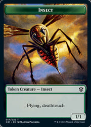 Beast (011) // Insect Double-Sided Token [Tokens] Commander 2021 Tokens MTG Single Magic: The Gathering