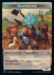 Shapeshifter (022) // Clue Double-Sided Token [Commander Legends: Battle for Baldur's Gate Tokens] MTG Single Magic: The Gathering   