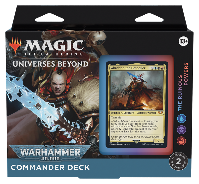 MTG Warhammer 40,000 Commander Deck - The Ruinous Powers MTG Sealed Magic: The Gathering   