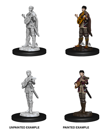 D&D Nolzur's Marvelous Miniatures: W7 Elf Bard (Female) Unpainted Miniatures WizKids