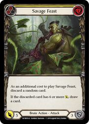 Savage Feast (Yellow) [WTR015-R] Alpha Print Normal Flesh And Blood Single Flesh And Blood   