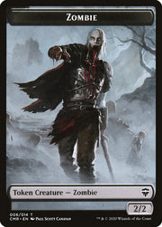 Elf Warrior // Zombie Double-Sided Token [Tokens] Commander Legends Tokens MTG Single Magic: The Gathering