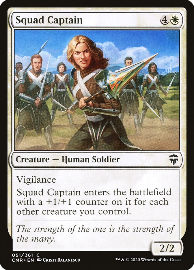 Squad Captain [Commander Legends] MTG Single Magic: The Gathering   