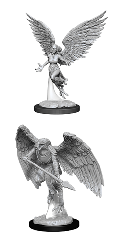 D&D Nolzur's Marvelous Miniatures: W11 Harpy & Aarakocra Unpainted Miniatures WizKids
