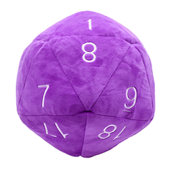 JUMBO 10" PLUSH D20 -Purple with White Toys & Plushes Ultra Pro   