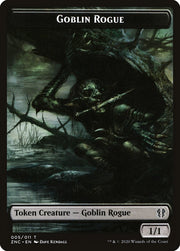 Faerie Rogue // Goblin Rogue Double-Sided Token [Tokens] Zendikar Rising Commander Tokens MTG Single Magic: The Gathering
