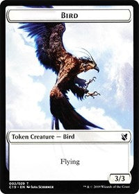 Bird (002) // Sculpture Double-Sided Token [Tokens] Commander 2019 Tokens MTG Single Magic: The Gathering