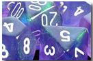 Chessex: Purple/White Borealis 36Ct D6 12mm Dice & Gaming Accessories Chessex