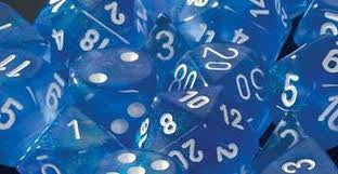 Chessex: Sky Blue/White Borealis 36Ct D6 12mm Dice & Gaming Accessories Chessex