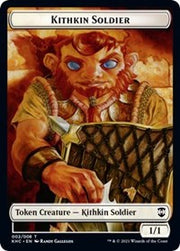 Kithkin Soldier // Pegasus Double-Sided Token [Tokens] Kaldheim Commander Tokens MTG Single Magic: The Gathering