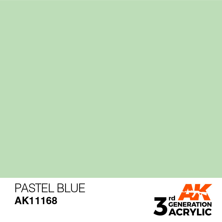 AK Interactive: 3rd Gen Acrylic Pastel Blue 17ml Model Paints AK INTERACTIVE