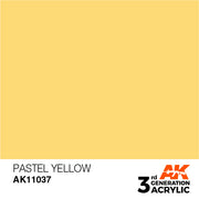 AK Interactive: 3rd Gen Acrylic Pastel Yellow 17ml Model Paints AK INTERACTIVE