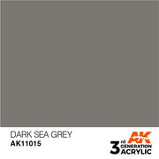 AK Interactive: 3rd Gen Acrylic Dark Sea Grey 17ml Model Paints AK INTERACTIVE