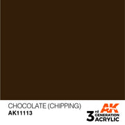 AK Interactive: 3rd Gen Acrylic Chocolate (Chipping) 17ml Model Paints AK INTERACTIVE