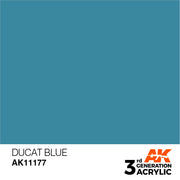 AK Interactive: 3rd Gen Acrylic Ducat Blue 17ml Model Paints AK INTERACTIVE