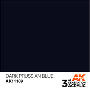 AK Interactive: 3rd Gen Acrylic Dark Prussian Blue 17ml Model Paints AK INTERACTIVE