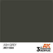 AK Interactive: 3rd Gen Acrylic Ash Grey 17ml Model Paints AK INTERACTIVE