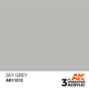 AK Interactive: 3rd Gen Acrylic Sky Grey 17ml Model Paints AK INTERACTIVE