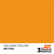 AK Interactive: 3rd Gen Acrylic Volcanic Yellow 17ml Model Paints AK INTERACTIVE